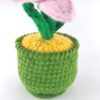High-end knitted hand-crocheted potted flower cotton DIY artificial plants, long-lasting home decoration, suitable for birthdays, weddings, friends and family.