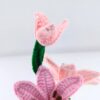 High-end knitted hand-crocheted potted flower cotton DIY artificial plants, long-lasting home decoration, suitable for birthdays, weddings, friends and family.