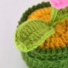 Crochet Flowers For Sale - Handmade Knitted Potted Flower Plant, Creative Wool Yarn Desktop Decoration, Car Room Decor