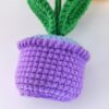 Artificial plant crochet hand-woven flowers are suitable for home rooms, dining tables, office decorations, and birthday gifts for family and friends on their anniversaries