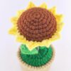 Hand-knitted wool crocheted products, little white rabbit hand-crocheted products, decorative items, crochet flowers, artificial sunflowers, suitable for office desk, car dashboard decoration, inspiring gifts, women's hand-knitted flowers, birthday and Christmas parties, home decoration