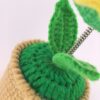 Hand-knitted wool crocheted products, little white rabbit hand-crocheted products, decorative items, crochet flowers, artificial sunflowers, suitable for office desk, car dashboard decoration, inspiring gifts, women's hand-knitted flowers, birthday and Christmas parties, home decoration