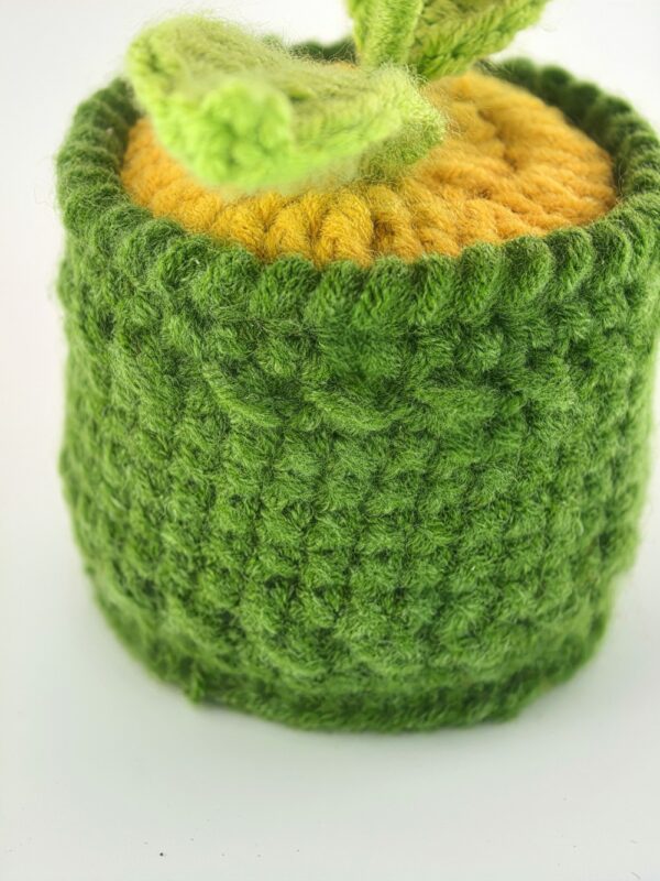 Crochet Flowers For Sale - Handmade Knitted Potted Flower Plant, Creative Wool Yarn Desktop Decoration, Car Room Decor