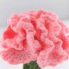 Pink Carnation Unique crochet flower plants Potted Creative Office Desktop Knitted Handmade Wool Yarn Finished Products Car Room Decoration