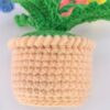 Colorful hand-crocheted flower POTS and crochet flowers, cute little potted flowers, birthday, Teachers' Day, graduation ceremony, anniversary, Christmas, car dashboard decoration, home office decoration
