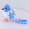 Cute blue bird home decorations, wool hand-crocheted items, desktop ornaments, handcrafted handicrafts, gifts for family and friends, family wedding desks, coffee shop decorations
