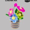 High-end knitted hand-crocheted potted flower cotton DIY artificial plants, long-lasting home decoration, suitable for birthdays, weddings, friends and family.