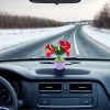 8 red wool flowers home desktop ornaments handmade crochet decoration wool crafts handmade crochet wool potted simulation plants computer desktop ornaments holiday gifts