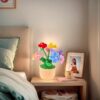 Colorful hand-crocheted flower POTS and crochet flowers, cute little potted flowers, birthday, Teachers' Day, graduation ceremony, anniversary, Christmas, car dashboard decoration, home office decoration