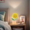 Sunflower shaking head knitted ornament, pink flowerpot knitted crochet, sunflower potted plant, sunflower is a handmade flower suitable for friends, students, family and loved ones, home office decoration, car decoration.
