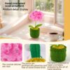 Crochet Flowers For Sale - Handmade Knitted Potted Flower Plant, Creative Wool Yarn Desktop Decoration, Car Room Decor