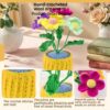 Personalized design hand-crocheted flower ornaments, colorful flowers for home decoration, high-end handcrafted handicraft gifts