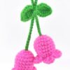 Hot-selling Bellflower Boho Crochet Macrame Wall Hanging Crochet Car Rearview Mirror Charm