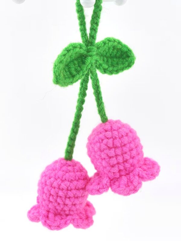 Hot-selling Bellflower Boho Crochet Macrame Wall Hanging Crochet Car Rearview Mirror Charm