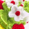 artificial crochet flowers crochet centerpiece for dining table eco-friendly crochet flowers