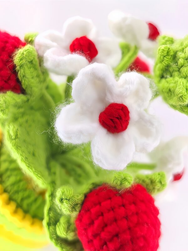 artificial crochet flowers crochet centerpiece for dining table eco-friendly crochet flowers