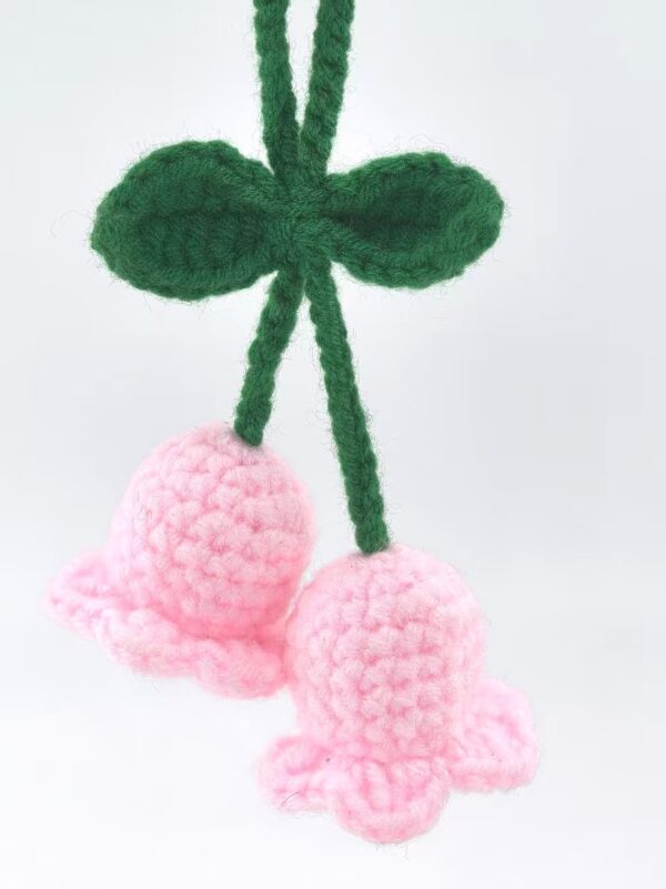 Pink Lily of the Valley Bag Hand-crocheted Wool Pendant Hand-crocheted Pendants
