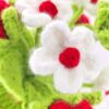 artificial crochet flowers crochet centerpiece for dining table eco-friendly crochet flowers