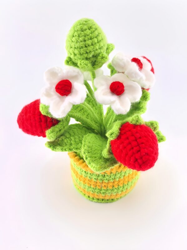 artificial crochet flowers crochet centerpiece for dining table eco-friendly crochet flowers