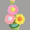 Best Crochet Flowers For Home Decor Handmade Crochet Gift Colorful Crochet Blooms