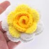 Hand-Crocheted Rose Table Ornaments, Hand-Made Gifts, Crocheted Handicrafts, Fashion Home Decorations