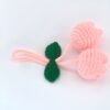 Pink Tulip Hand-crocheted Women's Bag Pendants and Children's Schoolbag Pendants