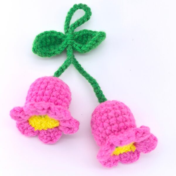 Hot-selling Bellflower Boho Crochet Macrame Wall Hanging Crochet Car Rearview Mirror Charm