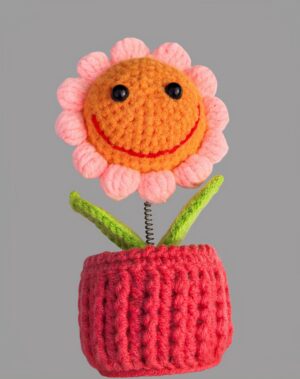 Custom Crochet Flower Bouquet Crochet Table Decor Handmade Crochet Flowers