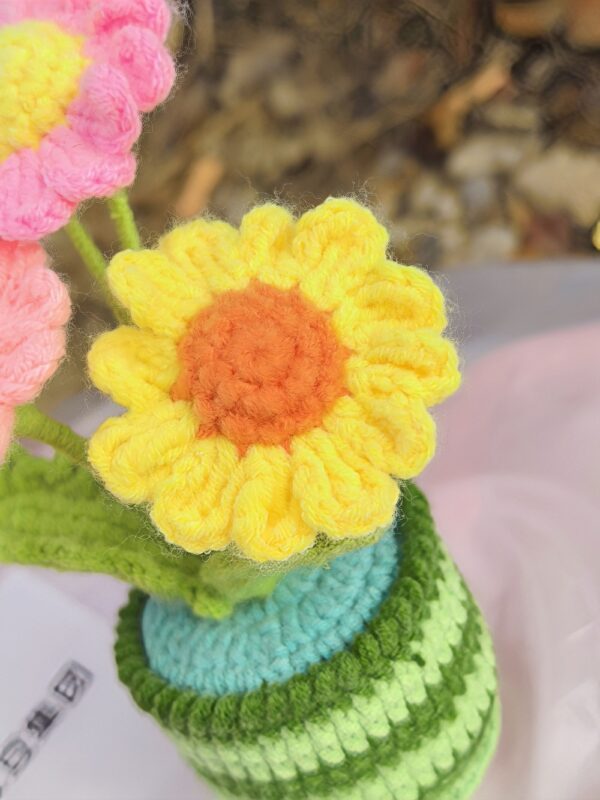 Best Crochet Flowers For Home Decor Handmade Crochet Gift Colorful Crochet Blooms