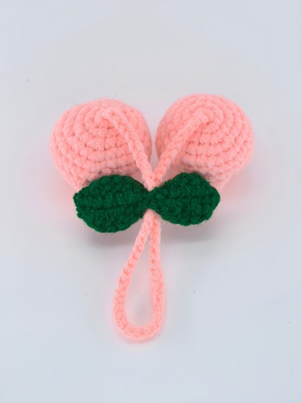 Pink Tulip Hand-crocheted Women's Bag Pendants and Children's Schoolbag Pendants