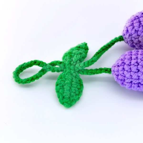 Purple Lily of the Valley Wool Crochet Pendants Handmade Crochet Hanging Decor