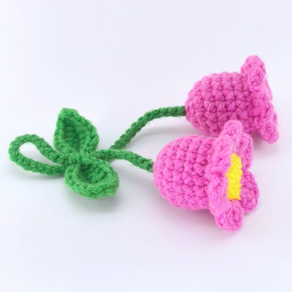 Hot-selling Bellflower Boho Crochet Macrame Wall Hanging Crochet Car Rearview Mirror Charm