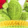 artificial crochet flowers crochet centerpiece for dining table eco-friendly crochet flowers