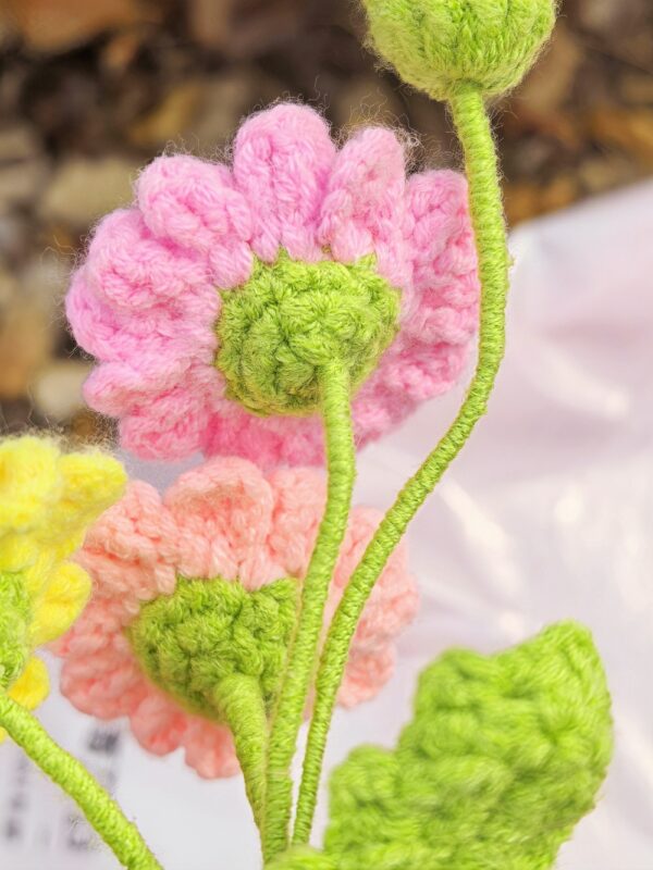 Best Crochet Flowers For Home Decor Handmade Crochet Gift Colorful Crochet Blooms