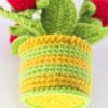 artificial crochet flowers crochet centerpiece for dining table eco-friendly crochet flowers