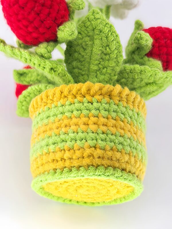 artificial crochet flowers crochet centerpiece for dining table eco-friendly crochet flowers