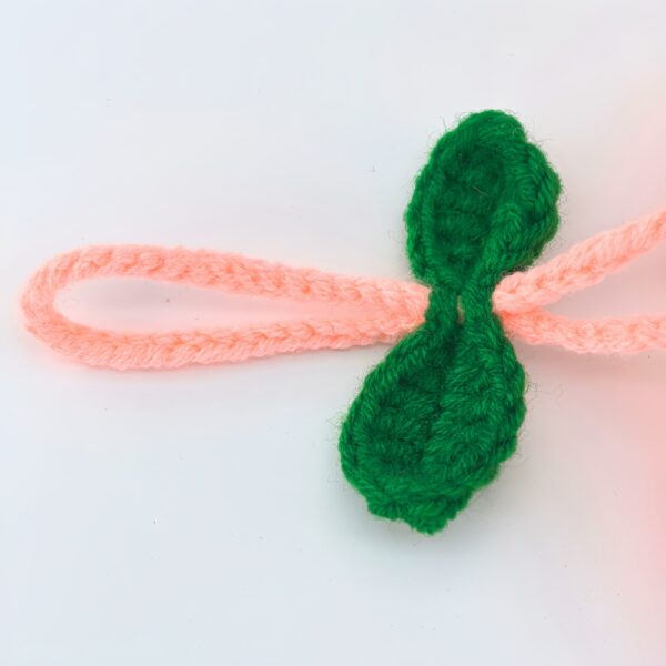 Pink Tulip Hand-crocheted Women's Bag Pendants and Children's Schoolbag Pendants