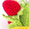 artificial crochet flowers crochet centerpiece for dining table eco-friendly crochet flowers