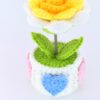Hand-Crocheted Rose Table Ornaments, Hand-Made Gifts, Crocheted Handicrafts, Fashion Home Decorations