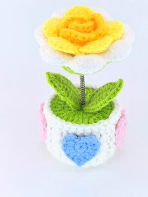 Hand-Crocheted Rose Table Ornaments, Hand-Made Gifts, Crocheted Handicrafts, Fashion Home Decorations