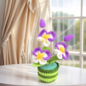 Personalized Crochet gifts Crochet Flowers Home Decorations Crochet Handicrafts Desktop Decorations Birthday Gifts