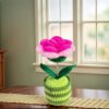 Crochet Table Decor Crochet Centerpiece For Dining Table Small Crochet Flower Arrangements