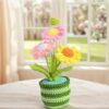 Best Crochet Flowers For Home Decor Handmade Crochet Gift Colorful Crochet Blooms